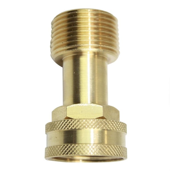 Interstate Pneumatics 3/4 Inch GHT Female x 3/4 Inch Male NPT Hose Fitting - Swivel FGF112 - main